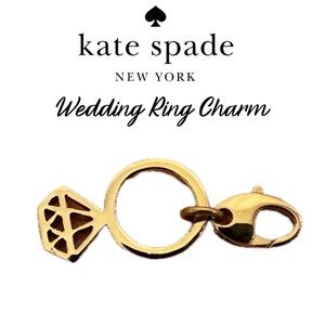 KATE SPADE Wedding Ring Vintage 12 KT Plated Charm (No bracelet)